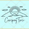 Camping time svg