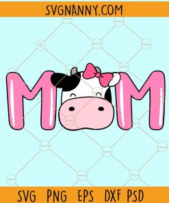 Cow mom svg