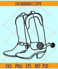 Cowboy boots clipart svg