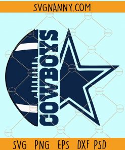 Cowboys split monogram svg