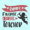 Cupid's favorite teacher svg