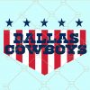 Dallas cowboys American flag svg