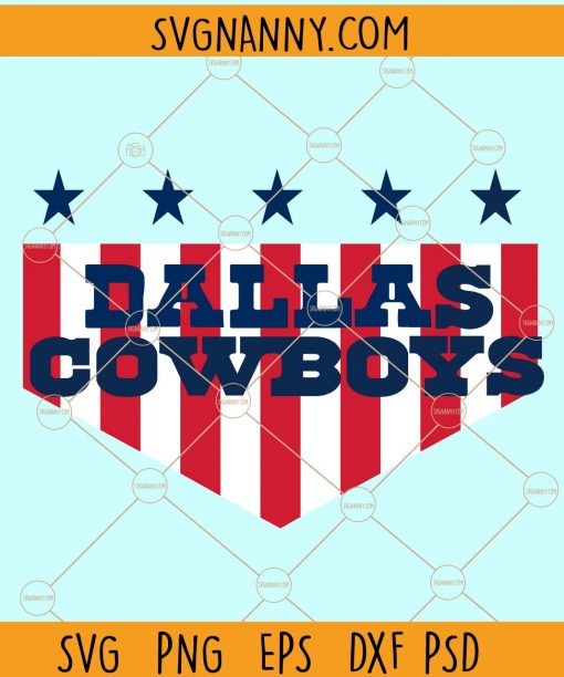 Dallas cowboys American flag svg
