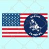 Dallas cowboys American flag svg
