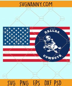 Dallas cowboys American flag svg