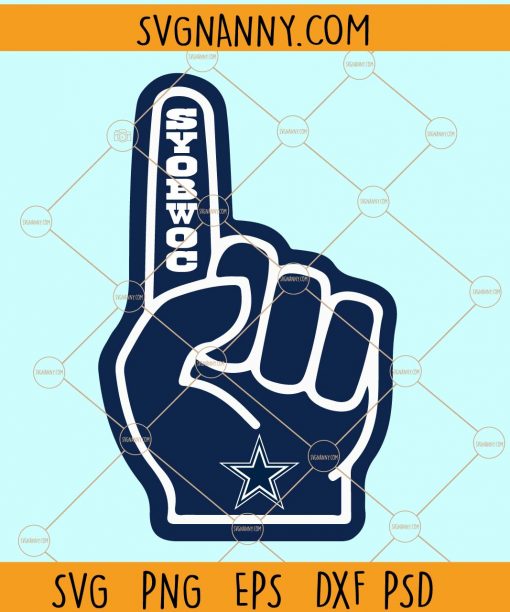 Dallas cowboys glove svg