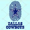 Dallas cowboys star fingerprint svg