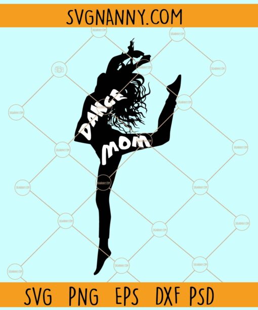 Dance mom silhouette svg
