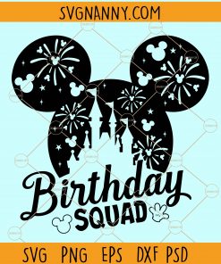 Disneyland Birthday squad Svg