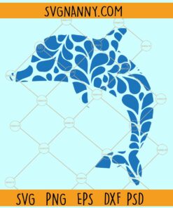 Dolphin pattern SVG