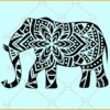 Elephant mandala svg
