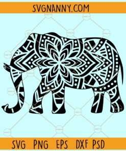 Elephant mandala svg