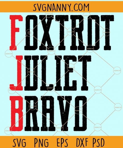 Foxtrot Juliet Bravo svg