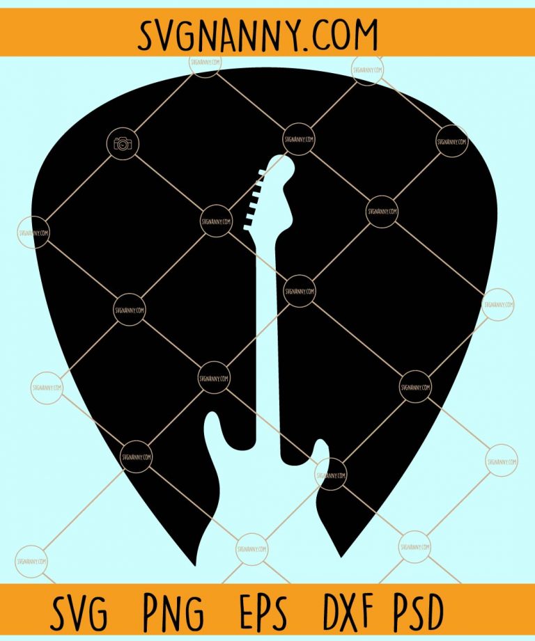 Guitar pick svg, Guitar pick clipart svg, Guitar on Guitar Pick Svg