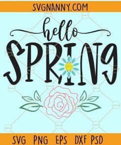 Hello spring svg