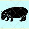 Hippopotamus silhouette svg