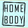 Homebody double square frame svg