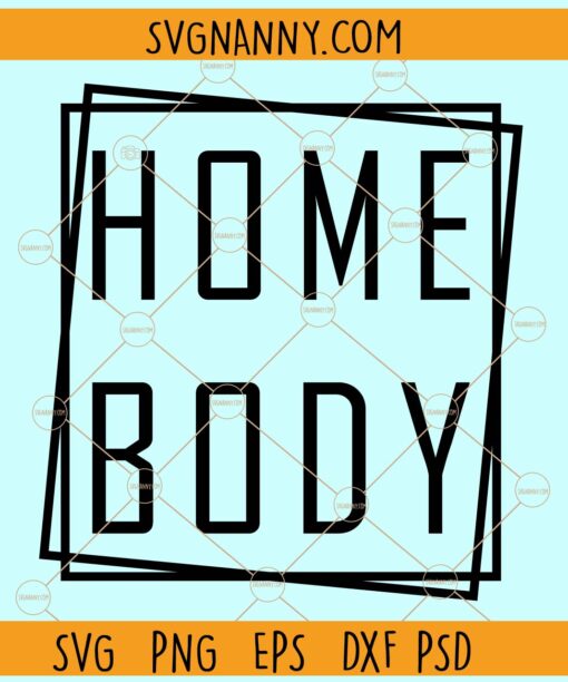 Homebody double square frame svg