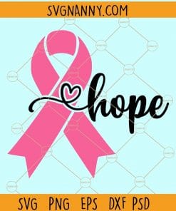 Hope cancer ribbon svg