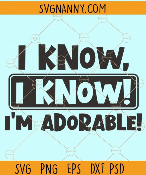 I know adorable svg