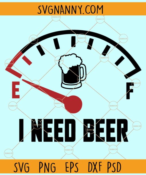 I need beer empI need beer empty gas gauge svgty