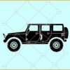 Jeep car SVG file
