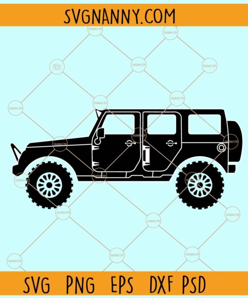 Jeep car SVG file