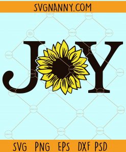 Joy sunflower svg