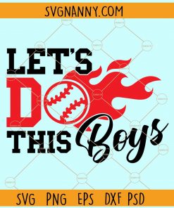 Let's do this boys baseball svg