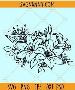 Lily flower svg