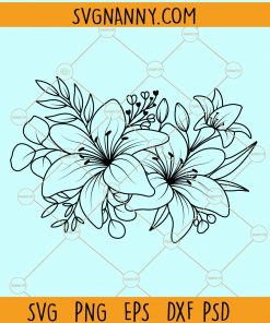 Lily flower svg