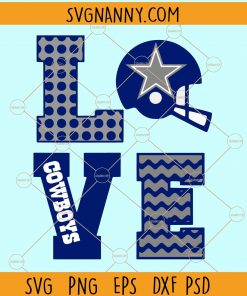 Love cowboys svg