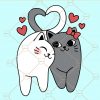 Lovely cat couple svg