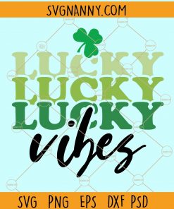 Lucky vibes retro svg