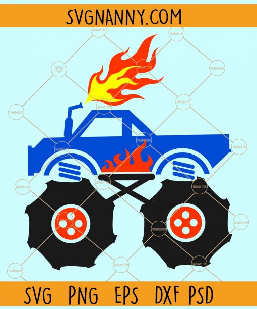Monster truck clipart svg