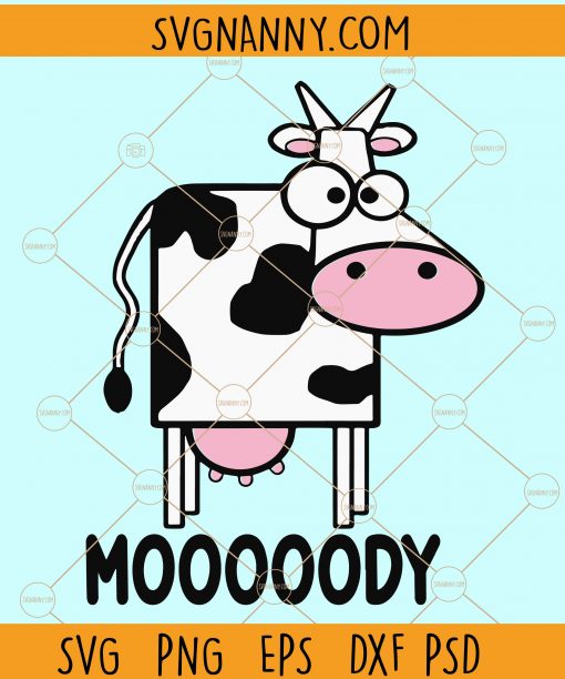Moody cow svg