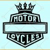 Motor cycles monogram svg
