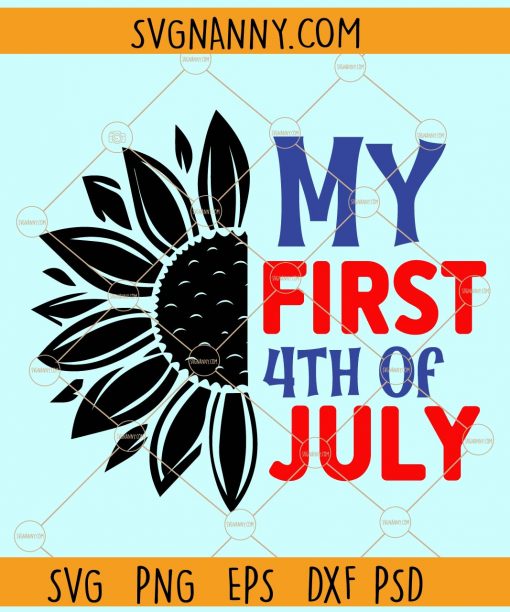 My first 4th of July sunflower svg