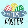 My first easter with eggs svg
