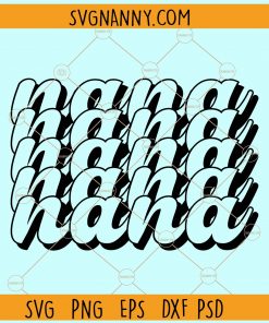 Nana retro stacked svg