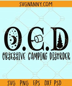 Obsessive camping disorder svg