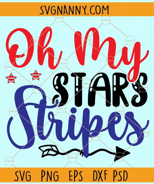 Oh my star stripes svg