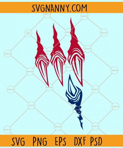 Patriotic eagle claws svg