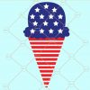 Patriotic ice cream svg