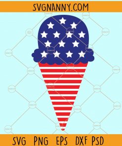 Patriotic ice cream svg