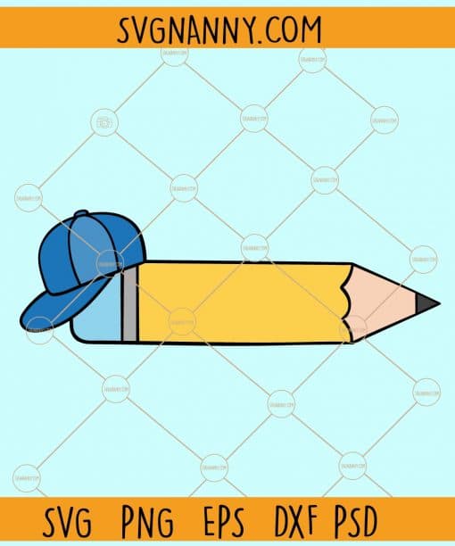 Pencil with cape svg