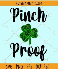 Pinch proof with clover svg