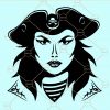 Pirate woman svg