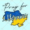 Pray for ukraine svg