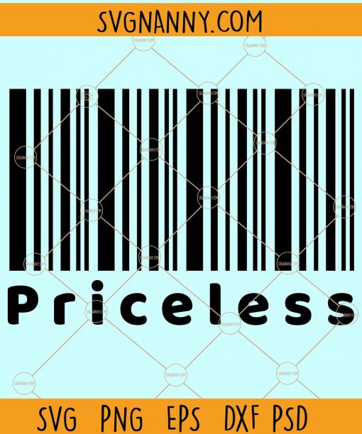 Priceless barcode svg